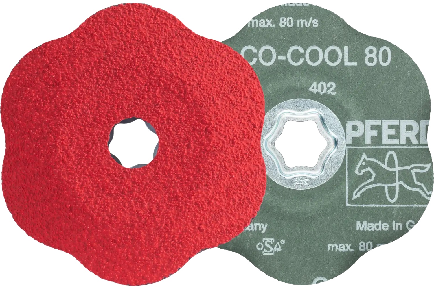 Picture of Pferd Combiclick® Contour Fiber Disc, 5" Dia, 80 Grit, Ceramic oxide Co-Cool